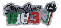 Stein-Dinse Sticker 1983 with key, 100x95mm, reflective