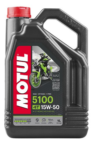 MOTUL Engine oil 5100 4T 15W50, 4 liter