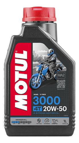 MOTUL huile moteur 3000 4T 20W50, 1 l