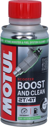 MOTUL Kraftstoffzusatz Boost and Clean Scooter 2T/4T, 100 ml