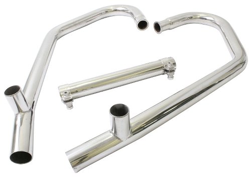 Moto Guzzi Manifold kit stainless steel (cross over