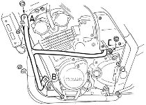 Yamaha Motorschutzbügel FZS 600 Fazer schwarz