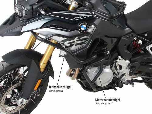 Hepco & Becker Engine protection bar, Black - BMW F 850 GS