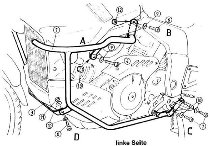 Hepco & Becker Protezione motore, Nera - Cagiva Navigator