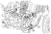 Hepco & Becker Engine protection bar, Black - Honda CBF 500