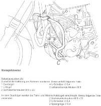 Hepco & Becker Motorschutzbügel, Schwarz - Honda SLR 650