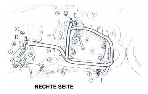 Hepco & Becker Motorschutzbügel, Chrom - BMW R 850 R