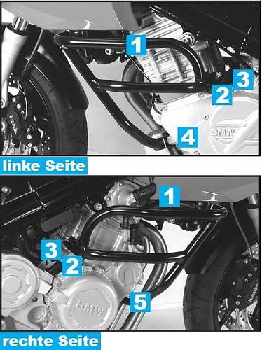 Hepco & Becker Motorschutzbügel, Silber - BMW F 800 S