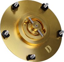 SD-Tec Racing fuel filler cap with quick release, gold