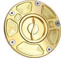 SD-Tec Racing-Tankdeckel mit Schnellverschluss, gold Ducati