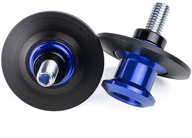 thumbnail image 2 of IBEX Bobbins Racing Adapter Stand - M6 Blue Anodised Aluminum Motorcycle Mount 2 of 9