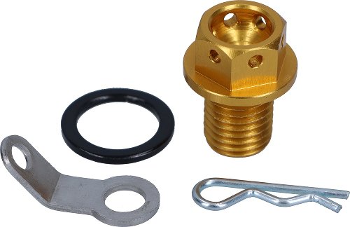 SD-Tec oil drain plug magnetic gold M12x12mm x 1,5mm