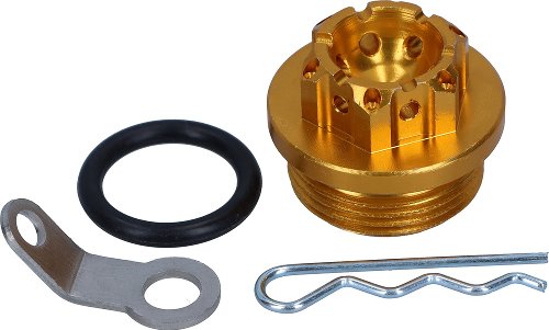 SD-Tec Öleinfüllschraube gold M25 x 1,5mm Aprilia / MV