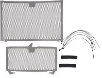 SD-Tec Grille de protection du radiateur argent Suzuki