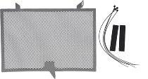 SD-Tec radiator grille silver Yamaha Fazer 1000FZ1-S/S