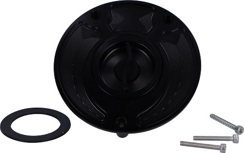 SD-Tec Racing tank cap with quick-release fastener, black