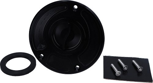 SD-Tec Racing tank cap with quick-release fastener, black
