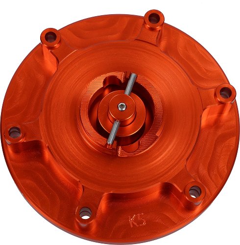 SD-Tec Racing-Tankdeckel mit Schnellverschluss, orange KTM