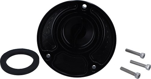 SD-Tec Racing-Tankdeckel mit Schnellverschluss, schwarz,