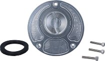 SD-Tec Racing-Tankdeckel mit Schnellverschluss, silber,