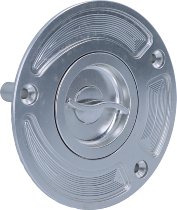 SD-Tec Racing-Tankdeckel mit Schnellverschluss, silber