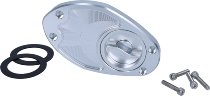 SD-Tec Racing-Tankdeckel mit Schnellverschluss, silber