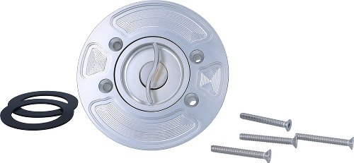 SD-Tec Racing fuel filler cap with quick-release fastener,