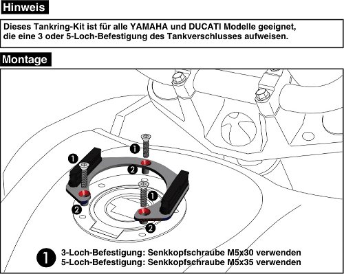 Hepco & Becker Tankring Lock-it inkl.