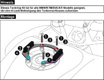 Hepco & Becker Tankring Lock-it inkl.