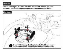 Hepco & Becker Tankring Lock-it 5 hole mounting for Ducati