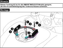 Hepco & Becker Tankring Lock-it inkl.Tankrucksackgegenhalter