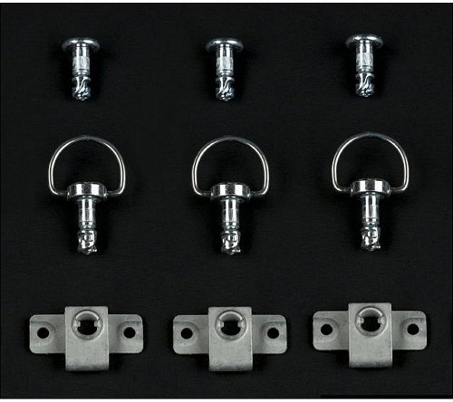 Cruciata Quick fastener kit for racing fairing (10 pieces) -