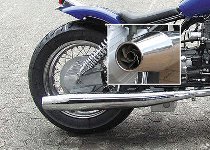 Moto Guzzi Silencer kit, stainless steel, polished -