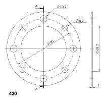 Supersprox Edge Disc 420 - 34Z (or)