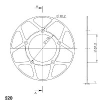 Supersprox Edge-Disc 520 - 46Z (blau)