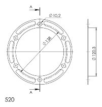 Supersprox Edge Disc 520 - 36Z (oro)