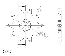 Supersprox Ritzel 520 - 9Z