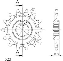 Supersprox pignone 520 - 13Z