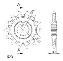 Supersprox Ritzel 520 - 14Z