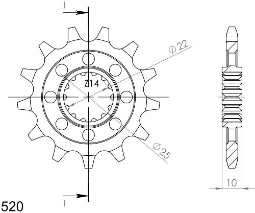 Supersprox Pinion 520 - 13Z