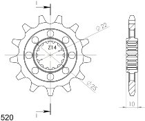 Supersprox pignone 520 - 13Z