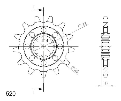 Supersprox Ritzel 520 - 14Z