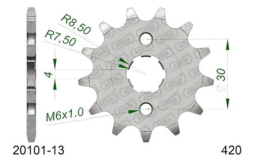 Supersprox Ritzel 420 - 13Z - grobverzahnt 15,0/17,0