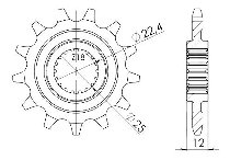 Supersprox Pinion 520 - 11Z - fine toothed 22,4/25,0