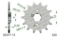 Supersprox Pinion 520 - 13Z - rough toothed 18,0/20,0