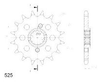 Supersprox Pinion 525 - 15Z