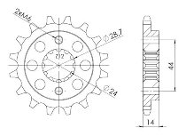 Supersprox Pinion 525 - 15Z - fine toothed 24,0/28,7