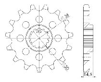 Supersprox Pinion 630 - 15Z - fine toothed 26,0/30,0