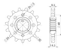 Supersprox Pinion 530 - 16Z - fine toothed 26,0/30,0