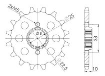 Supersprox Pinion 520 - 15Z - fine toothed 22,5/25,0